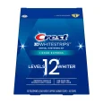 Benzi Crest 3D Whitestrips 1 Hour Express, 10 plicuri, 12% concentratie, tratament pentru albirea dintilor