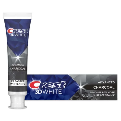 Pasta de dinti Crest 3D White Advanced Charcoal cu carbune activ, 93g