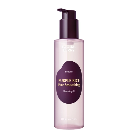 Eqqualberry, Purple Rice Pore Smoothing Cleansing Oil, Ulei de curățare pentru pori refine, 200ml