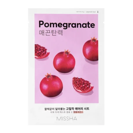 Missha, Airy Fit Sheet Mask Pomegranate, Mască tip șervețel revitalizantă cu rodie, 19g