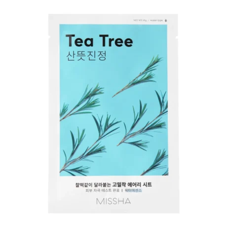 Missha, Airy Fit Sheet Mask Tea Tree, Mască tip șervețel calmantă cu tea tree, 19g