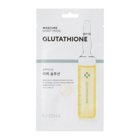 Missha, Mascure Glutathione Sheet Mask, Mască iluminatoare cu glutation, 28g