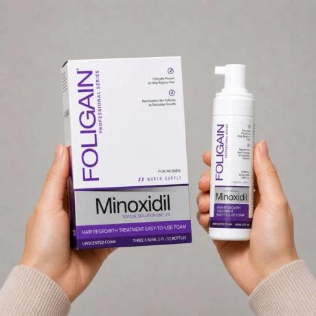 MINOXIDIL-2-SPUMA-FOLIGAIN-FEMEI-FLACON-SI-CUTIE